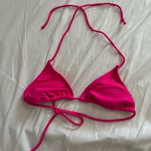Hot pink bikini top